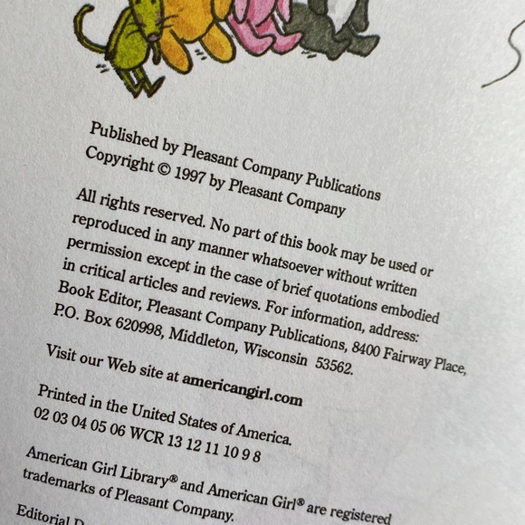 American Girl Slumber Party 1997 And Guide to Manners 2005 Book Lot. - Picture 3 of 10